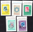 1007-1011 znaczki z bloków gwarancja czyste** 100-lecie polskiego znaczka pocztowego