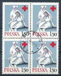 2336 w czwórce kasowane Polski Czerwony Krzyż