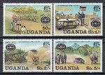 Uganda Mi.0157-160 czyste**