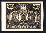 107 Projekt konkursowy - Polskie Marki Pocztowe 1918 rok - autor Jan Ogórkiewicz 