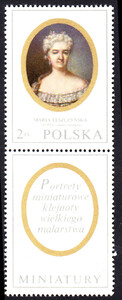 znaczek pocztowy 1873 przywieszka pod znaczkiem czyste** Miniatury w zbiorach Muzeum Narodowego