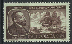 898 a papier cienki gładki czyste** 100 rocznica urodzin Józefa Conrada-Korzeniowskiego