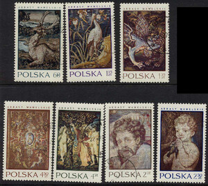 znaczki pocztowe 1894-1900 kasowane  Arrasy wawelskie
