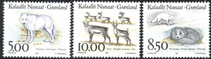 Gronland Mi.0239-241 czyste** znaczki
