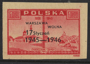 0388 czysty** 1 rocznica wyzwolenia Warszawy