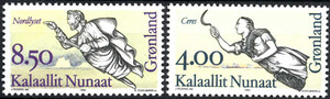 Gronland Mi.0252-253 czyste** znaczki
