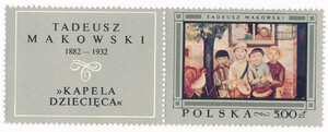 1723 przywieszka pod znaczkiem czyste** Malarstwo polskie