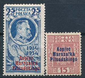 0278-279 podlepka czyste* Sypanie kopca marszałka J.Piłsudskiego w Krakowie