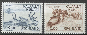 Gronland Mi.0131-132 czyste** znaczki