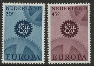 Holandia Mi.0878-879 x czyste** Europa Cept