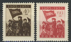 802-803 czyste** 50 rocznica rewolucji w 1905 roku