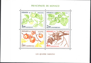 Monaco Mi.1502-1505 Blok 18 czyste**