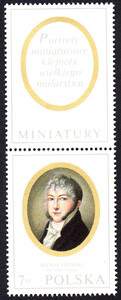 znaczek pocztowy 1877 przywieszka nad znaczkiem czyste** Miniatury w zbiorach Muzeum Narodowego