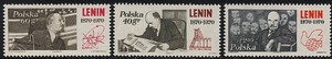 znaczki pocztowe 1849-1851 czyste** 100 rocznica  urodzin Włodzimierza Lenina
